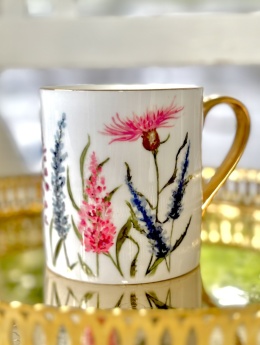 KUBEK PORCELANOWY 360ML - KWIECISTY OGRÓD