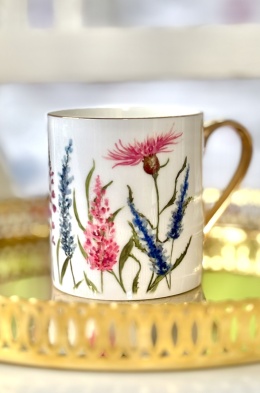 KUBEK PORCELANOWY 360ML - KWIECISTY OGRÓD